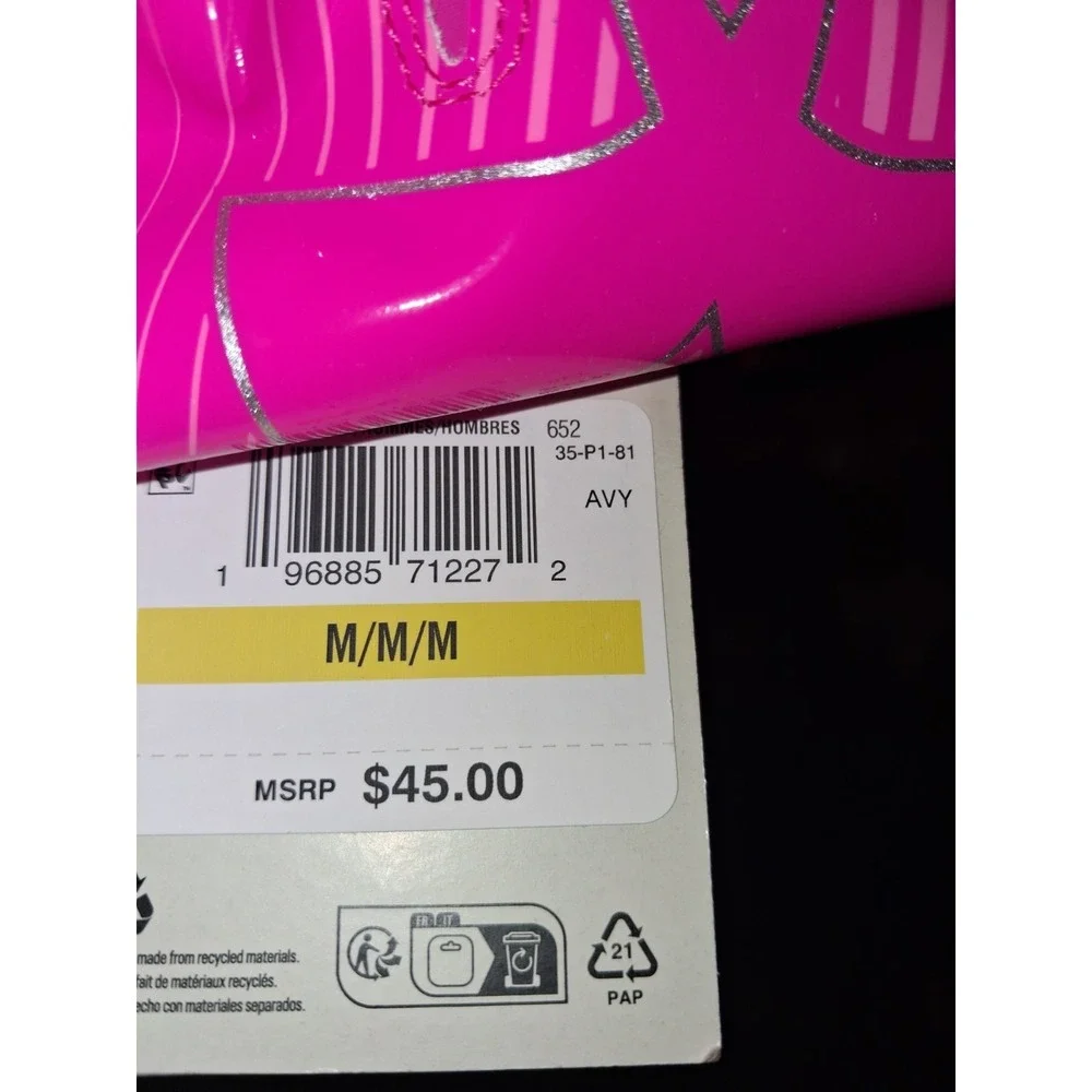 Under Armour F9 Nitro Full Finger Football Gloves Pink Size M
